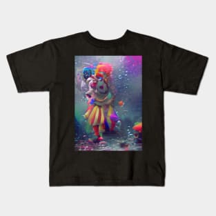 ABSTRACT CLOWN Kids T-Shirt